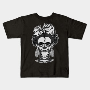 Frida - Calavera - Day of the dead - mexican design Kids T-Shirt